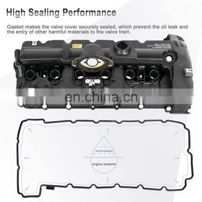 MOSTPLUS 11127552281 Engine Valve Cover Compatible for BM E70 E82 E90 E91 Z4 X3 X5 128 328 528