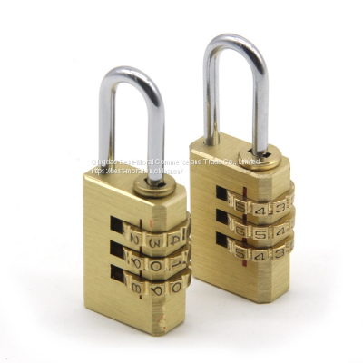 Brass Padlock Combination Locks Manufacturer Candado 3 Digits Zinc Alloy Combination Padlock photo-4