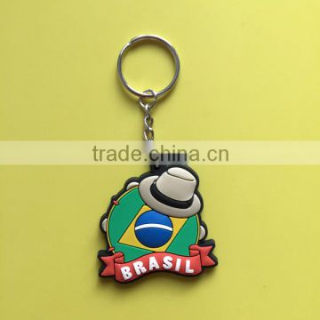 2015 custom rubber keychain / 3d Logo key chain/ soft pvc keychain