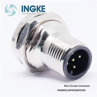 PXMBNI12RPM05BPCPG9 M12 Connector Receptacle Male Pins Solder