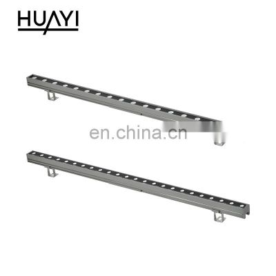 HUAYI Fancy Decorative RGBW 18w 24w 36w Modern Waterproof IP65 Outdoor Building LED Linear Wall Washer