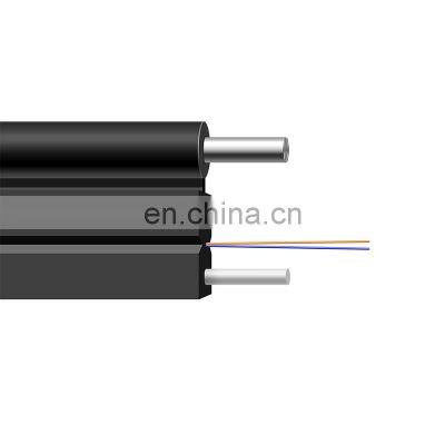 FTTH/FTTB single core 2 core self supporting messenger steel wire fiber optic drop cable with Anatel Certificate