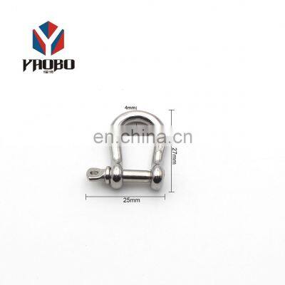 Fashion High Quality Metal Stainless Steel Screw Pin Anchor D Shackles