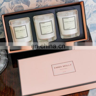 Wholesale Wedding Gift Box  Luxury Aromatherapy Fragrance Soy Wax Scented Candle Gift Set with Private Label