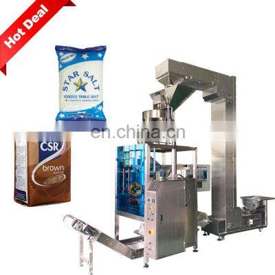 Automatic weighing 1kg sugar 5kg rice packaging machine for 1kg sugar 1kg salt packaging machine