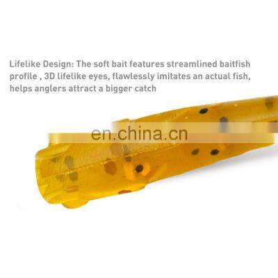 JOHNCOO 45mm 0.42g 50pcs Artificial Soft Trout Baits Bass Soft Swim Bait Fishing Lure photo-2