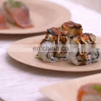 Disposable Biodegradable Bamboo Tray Dish Plate