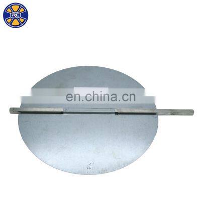 HVAC Mounted Steel Manual Round Adjustable Air Duct Butterfly Control Damper Blades With Aluminum Rod photo-3