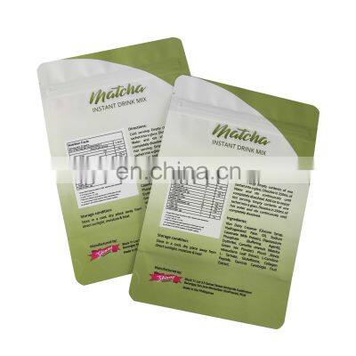 125g Customize Printed Aluminum Foil Packaging Bag Matcha Powder Stand up Pouch With Zipper photo-5