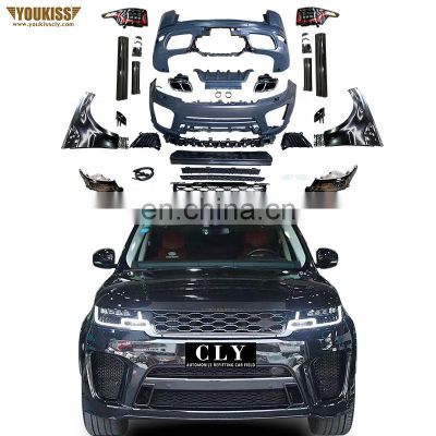 New Arrival Front Rear Bumper Fenders For 15-17 Range Rover Sport Modified 18-21 SVR Body Kits With Headlights and Taillights