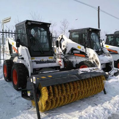 Bobcat skid steer with versatile attachment,Bobcat skid steer sweeper