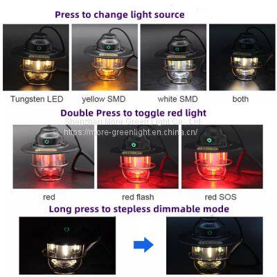 Portable Lanterns Emergency Lights Solar LED Camping Light Rechargeable Bulb For Outdoor Tent Lamp photo-2