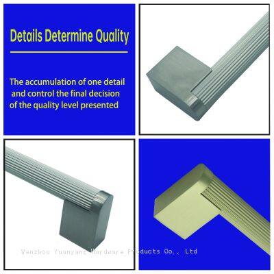 Knurled Cabinet Handles Cabinet Pulls Aluminum Handles Knurled Drawer Pulls Gold and Black Oxidation Finish With Diamond Pattern photo-5