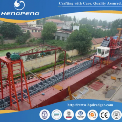 High Performance China Chain Bucket Gold Mining Dredger for Optimal Sand Recovery photo-4