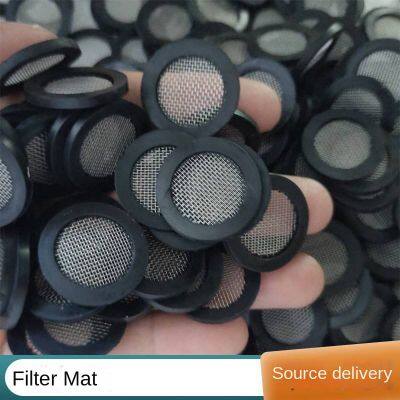 rubber filter screen 1 inch edged water meter filter screen tpr rubber sealing ring 304 filter screen 40 mesh yufeng