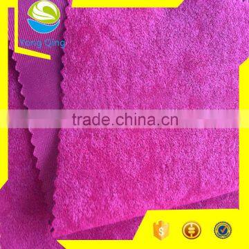 Pink Velvet Upholstery Tricot Warp Knitting Fabric for Cushion photo-2