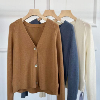 OEM 100% Cashmere Sweaters Cardigans photo-2