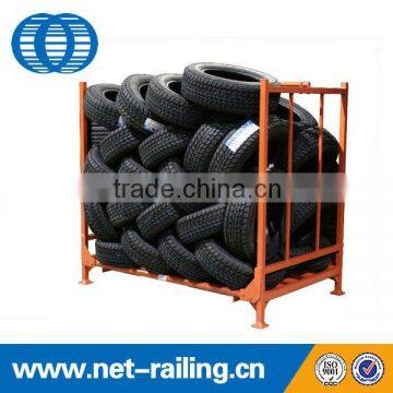 Stacking warehouse storage steel tire pallet