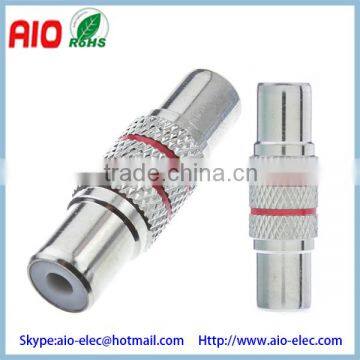 All Metal RCA Coupler (RCA Female) RCA JACK TO JACK port to port adaptor connector