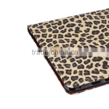 SEXY leopard case flip stand leather case for samsung tab a 8.0 T350