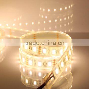 flexible led strip DC12V SMD5050 60leds Warm white waterproof IP65