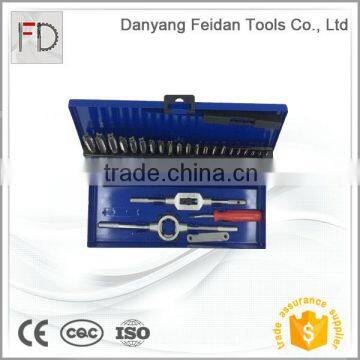 Tap and Die Set Size Inch in Iron Box