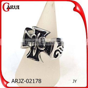 Catholic Jewelry vintage cross stainless steel ring