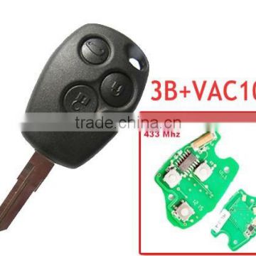 Good quality 3 Button Remote Key With 7946 Chip Round Button With VA2 Blade for Renault