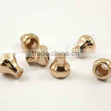 2014 high quality gold plating metal cord stopper