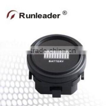 Free shipping LED Voltage Meter Battery Discharge Indicator for Turf Care or Law Care Equipment