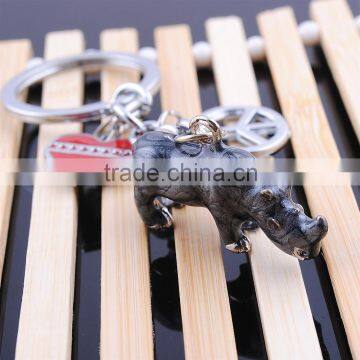 Drops of Oil Key Chain Manufacturer Hand-drawn Key Chain Rhinoceros Keychain photo-3