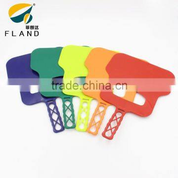 Plastic colorful cheap pp bbq fan/ manual hand fan