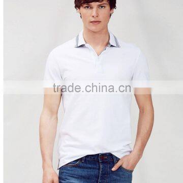 New Design Custom Different Color Collar and Cuff Polo Shirt photo-6