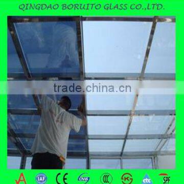 reflective double tempered insulated glass for curtain wall
