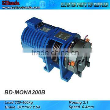 Elevator Gearless Traction Machine MONA200B, Lift Motor