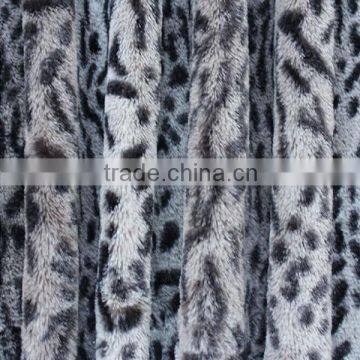 fashion leopard ladies fake fur coat fabric