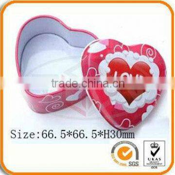 Tin Heart Shaped Containers