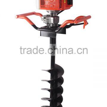 52cc gasoline earth auger machine with 100mm,150mm,200mm bit