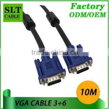 Shenlantuo High Quality 10M VGA Cable Male to Male Copper 3+6 15Pin Vga Cable for Computer Projector Monitor photo-2