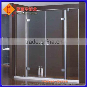 Polished or Color Anodized Aluminum Shower Door Frame for Shower House