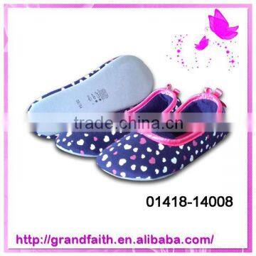 2014 Hot selling custom warm printed lattice indoor slipper