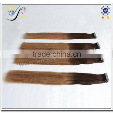 Wholesale Silky Straight Ombre Color 100% Brazilian Virgin Human Hair Tape in Hair Extensions photo-4