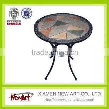 Metal Mosaic Garden Outdoor Furniture Patio Furniture Set 1 Pcs Table +2 Pcs Chairs photo-4