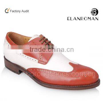 Entry luxury leather oxford colored dress shoes men