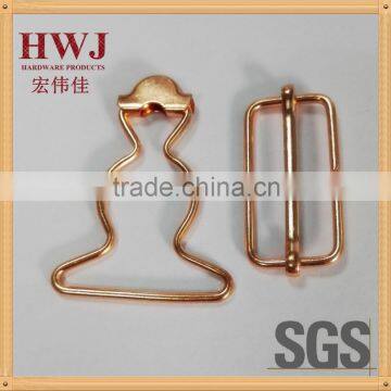 roll plating nickel free rose gold color dungaree buckle