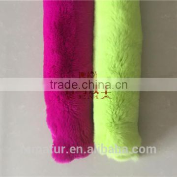 100% Real Dye Rex Rabbit Fur Skin Plate For Clothes