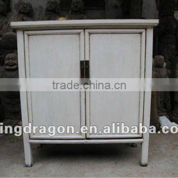 two door white cabinet