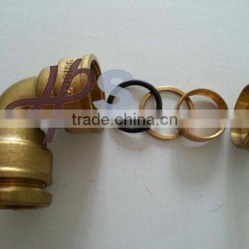 brass compression fitting for PE pipe