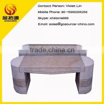 garden granite stone bench