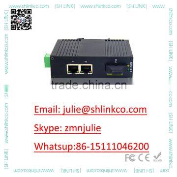 High quality 2-port wireless CCTV system unmanaged 10/100M ethernet industrial switch